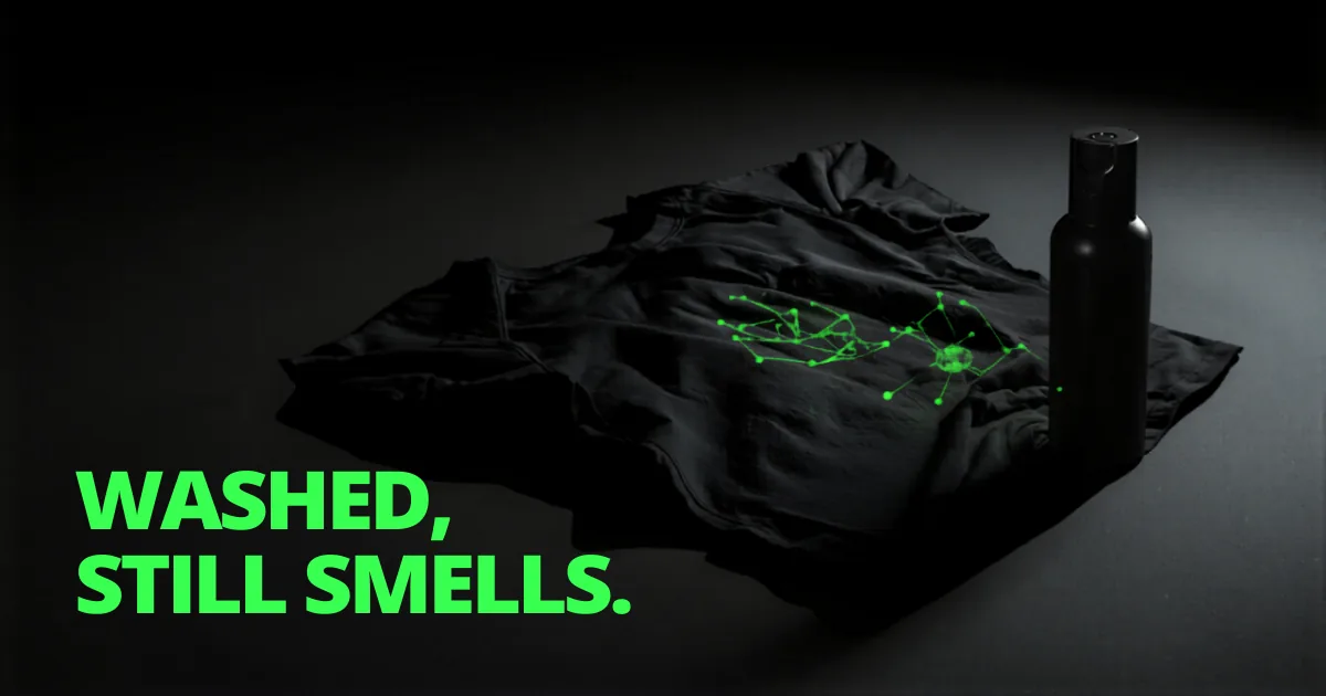Why gym clothes still smell after washing