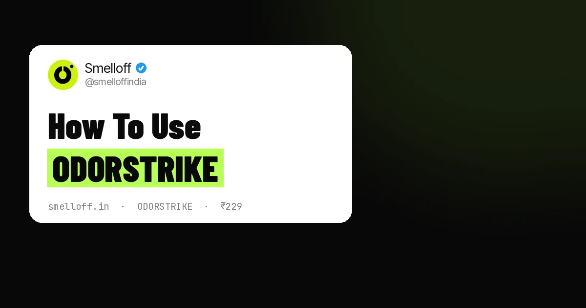 How to use ODORSTRIKE — sprays, zones and timing