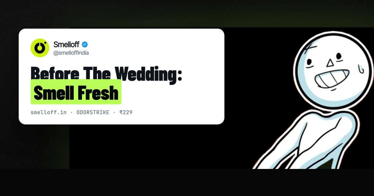 Wedding and festive wear odor guide — Smelloff ODORSTRIKE
